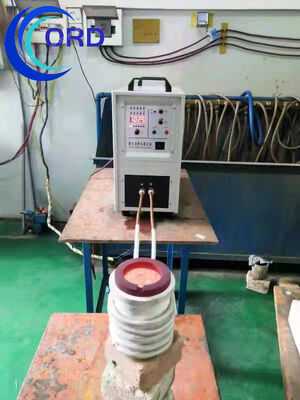 좋은 가격 5kg 용광로를 갖춘 구리, 황동, 청동, 주철, 강철, 금 등을 녹이는 HF-25kw 고주파 유도 용해로 온라인으로